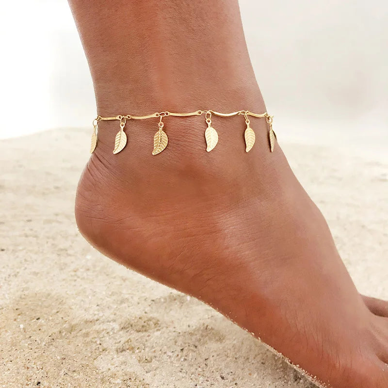 Simple Chain Anklets