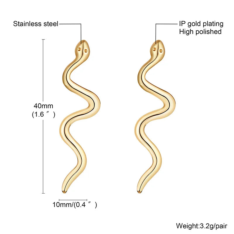Snake Shaped Earrings