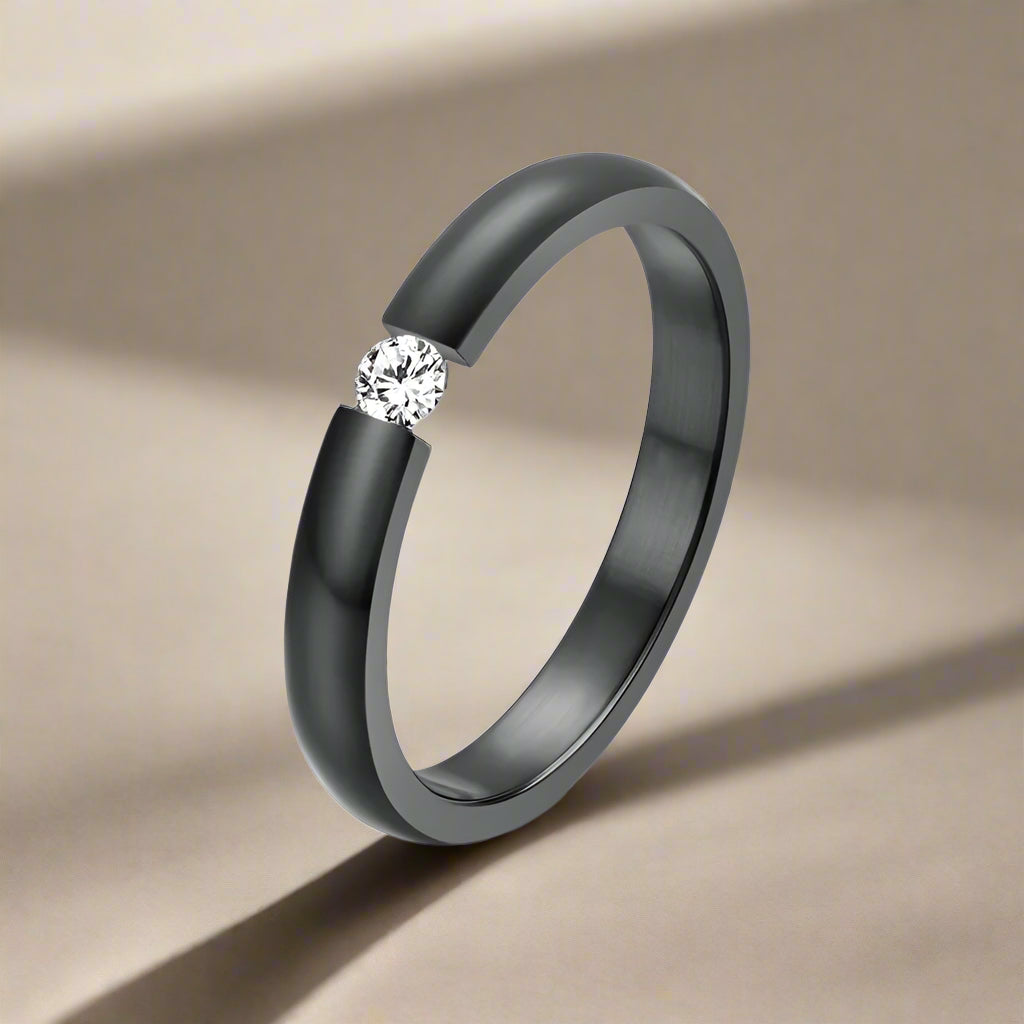 3mm Solitaire Rings