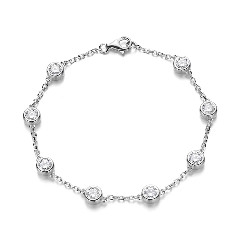 Moissanite Bubble Stones Bracelet
