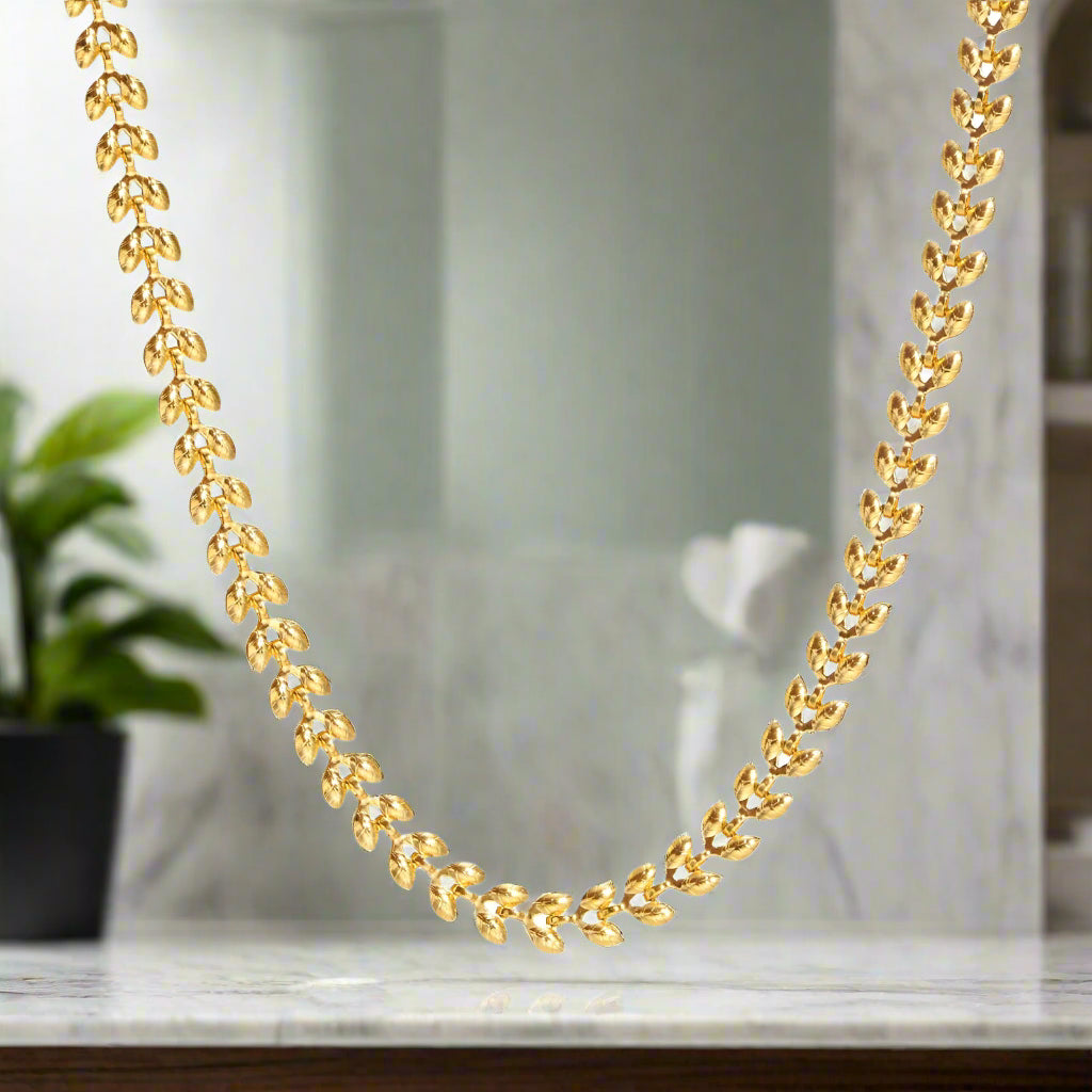 Wheat Chain Choker and Bracelet