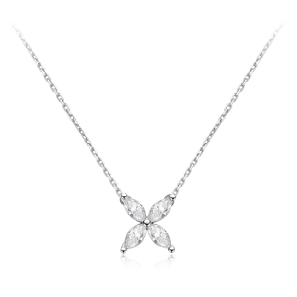 Moissanite Diamond Flower Jewelry
