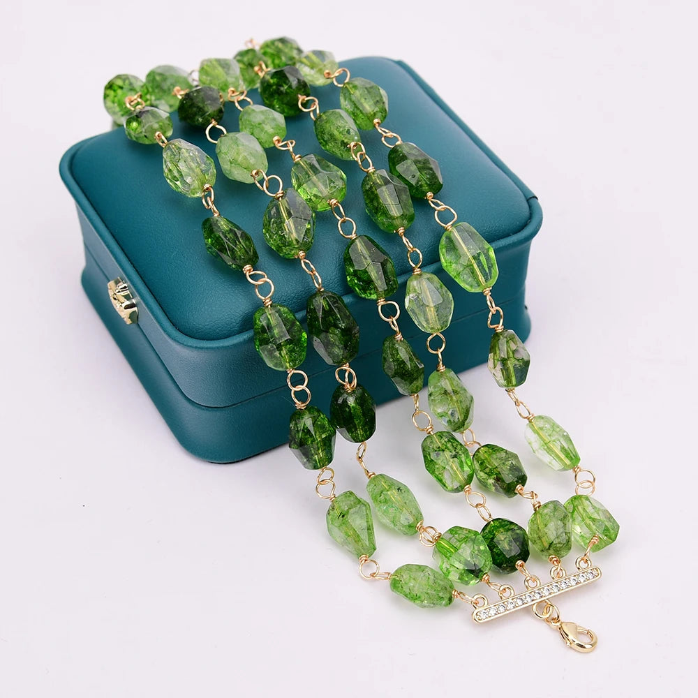 Natural Green Quartz Bracelet
