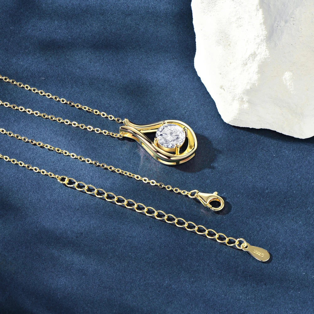 Moissanite Pendant Necklace