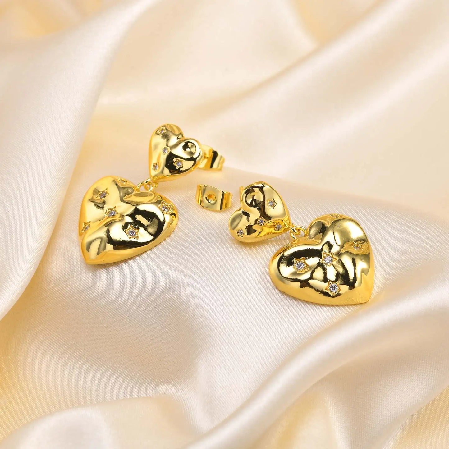 Double Heart Earrings