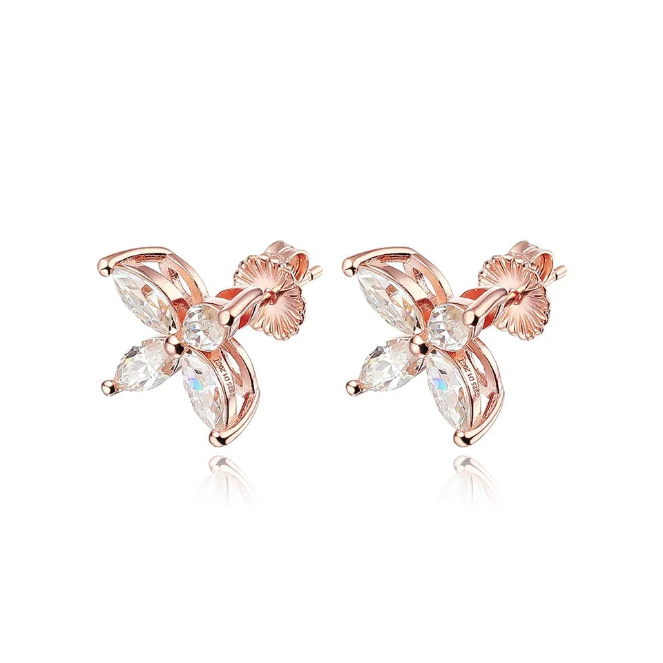 Moissanite Diamond Flower Jewelry