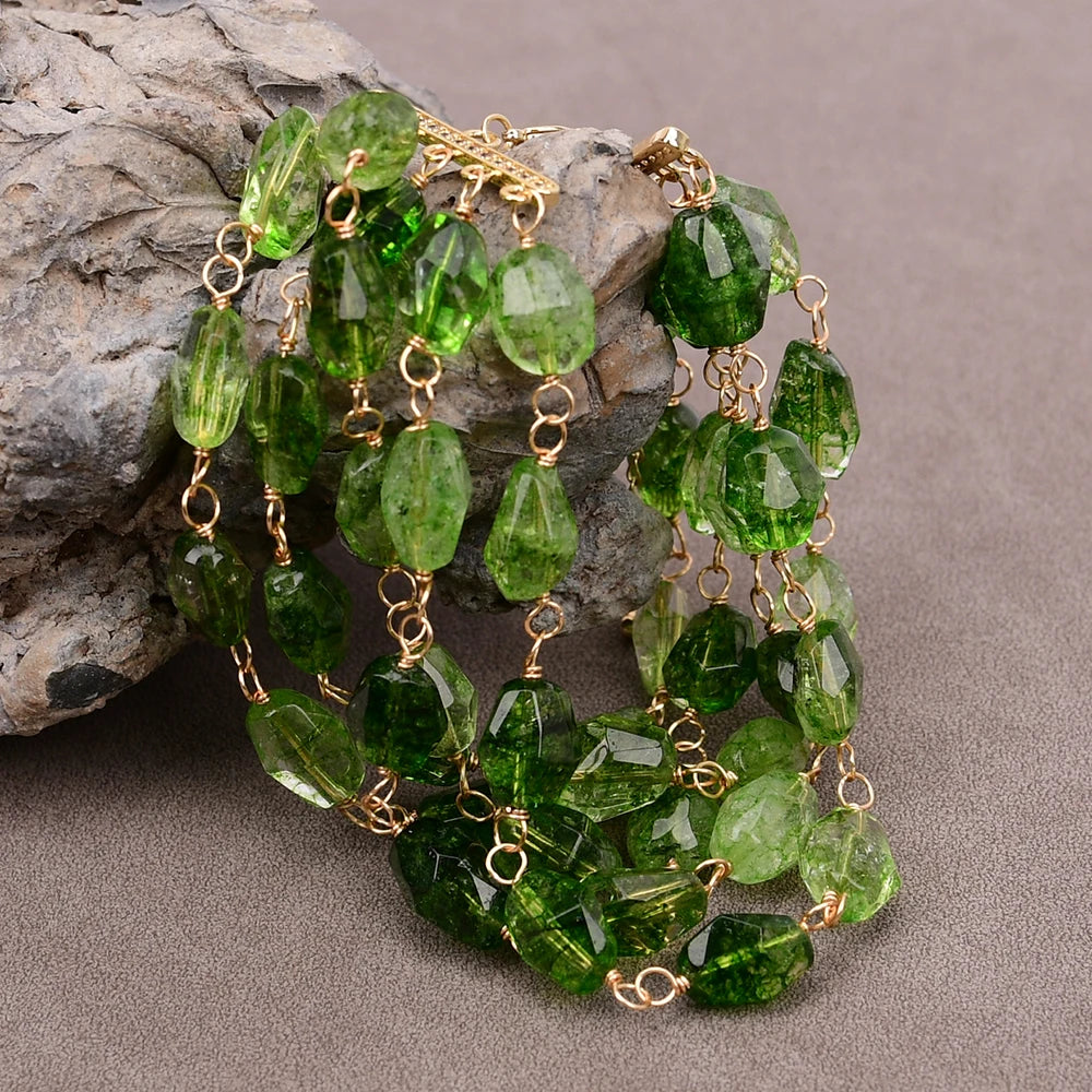 Natural Green Quartz Bracelet
