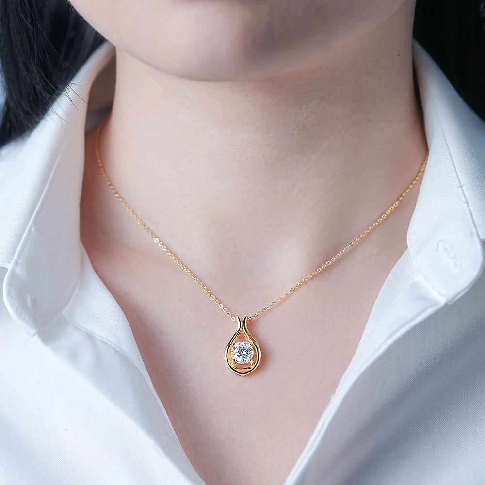 Moissanite Pendant Necklace