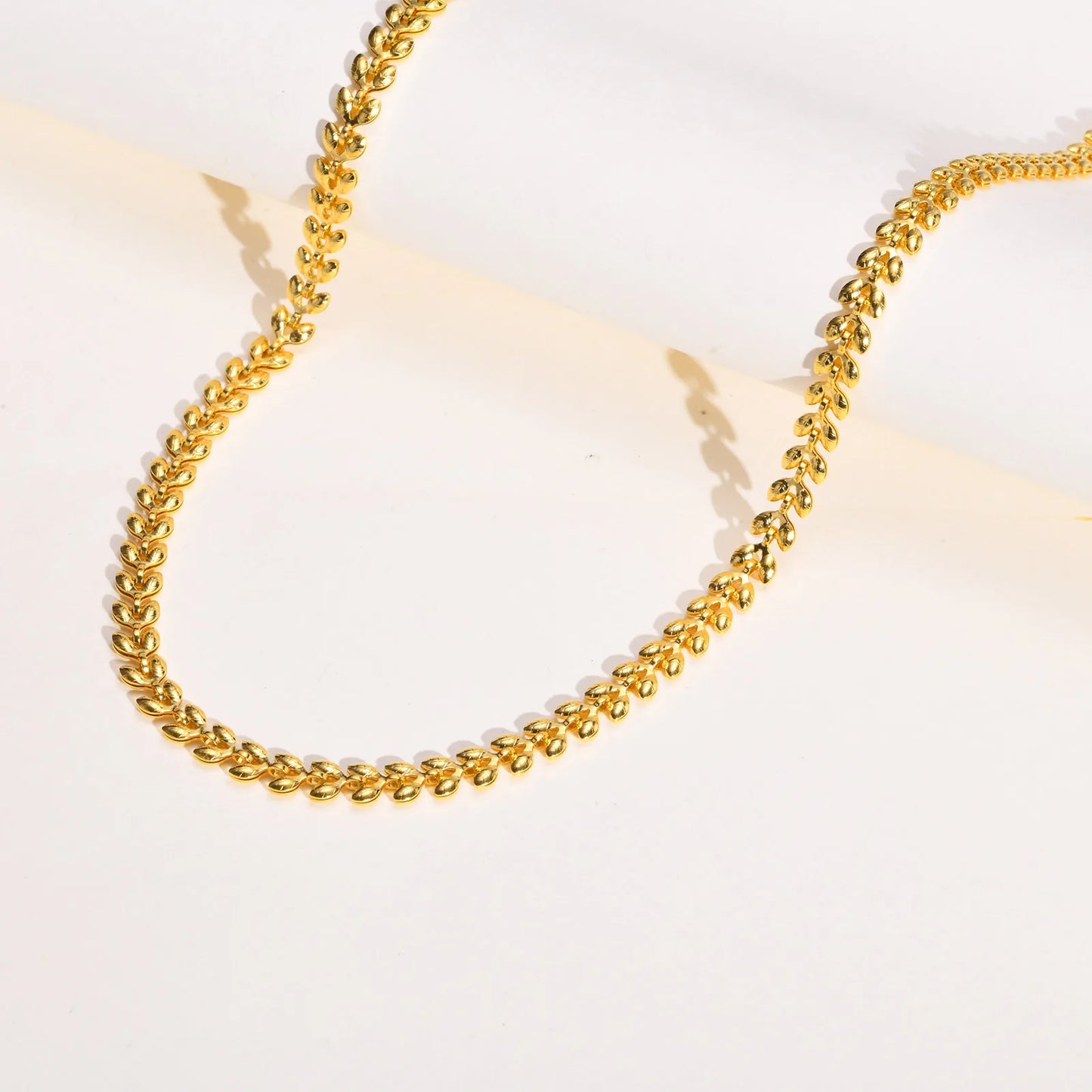 Wheat Chain Choker and Bracelet