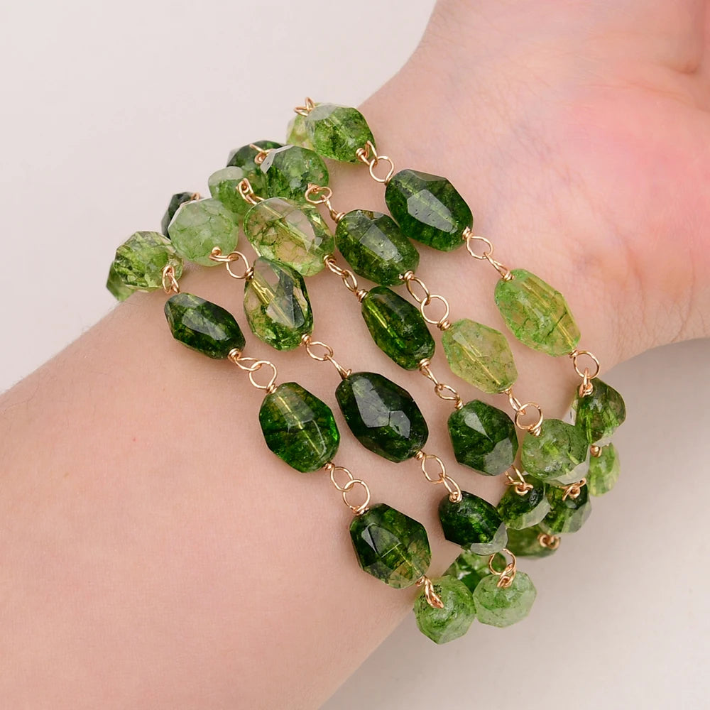 Natural Green Quartz Bracelet