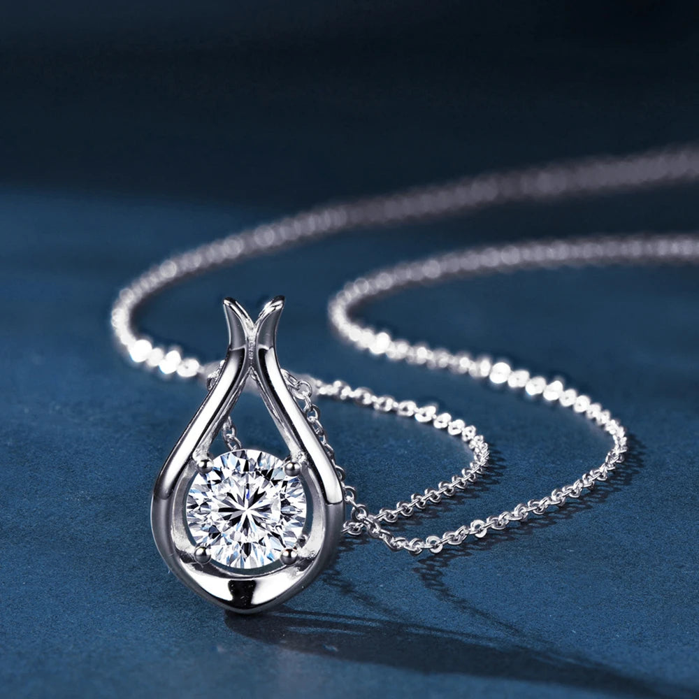 Moissanite Pendant Necklace