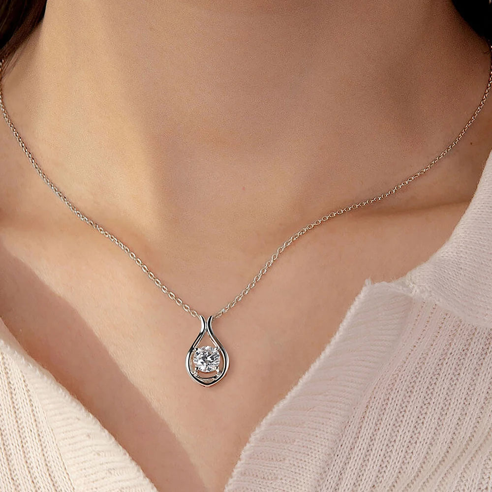 Moissanite Pendant Necklace