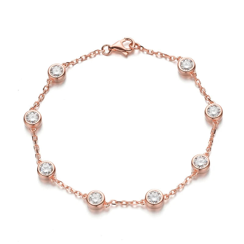 Moissanite Bubble Stones Bracelet