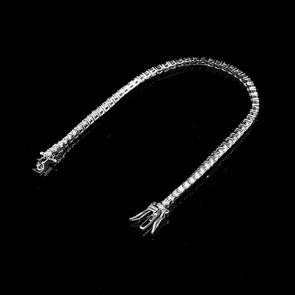 Moissanite or Zircon Tennis Bracelet