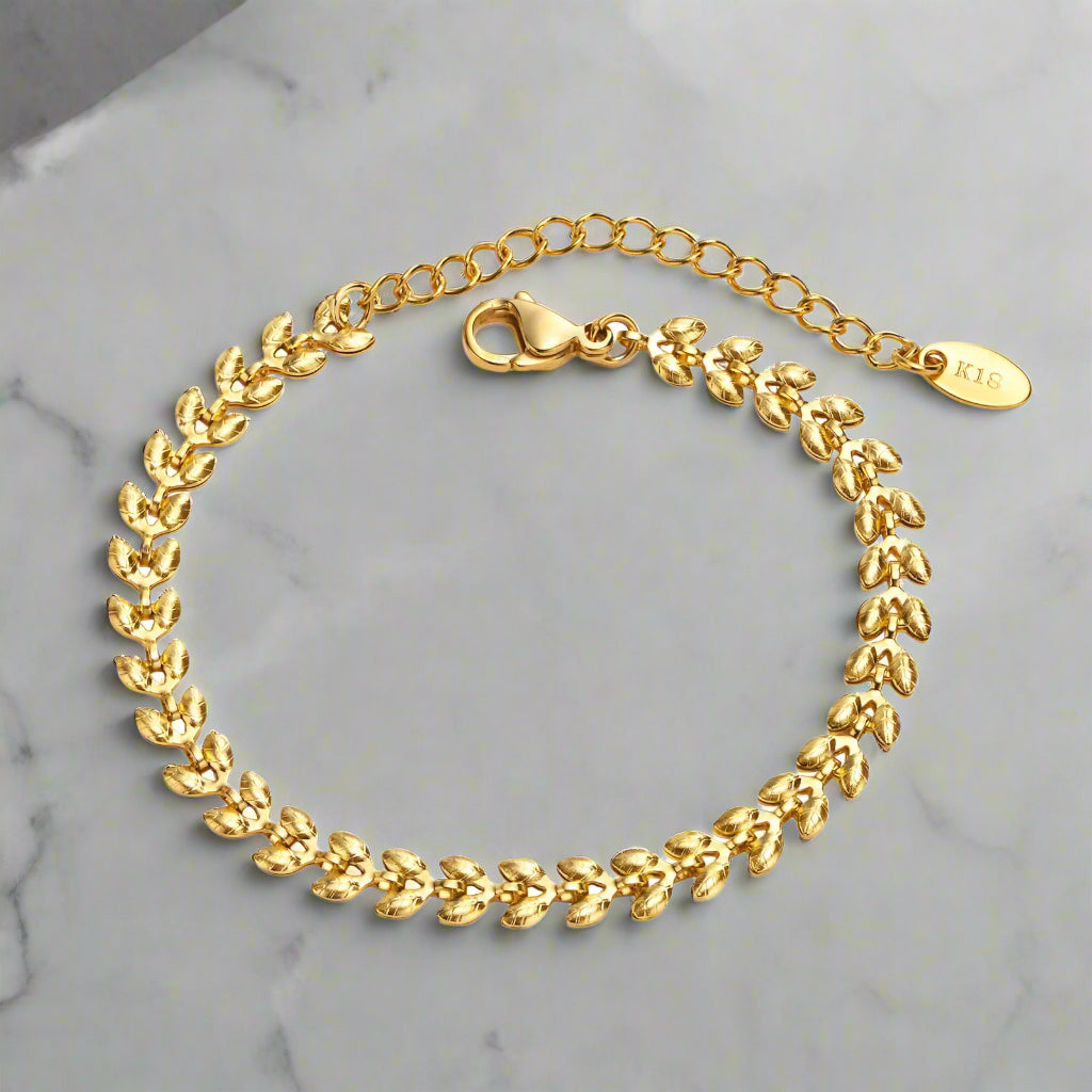 Wheat Chain Choker and Bracelet