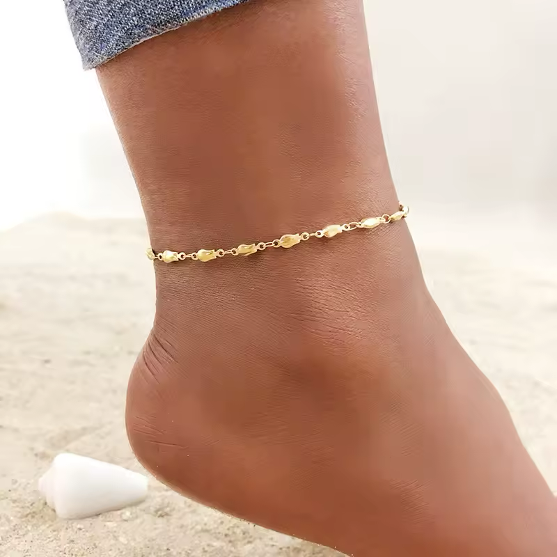 Simple Chain Anklets