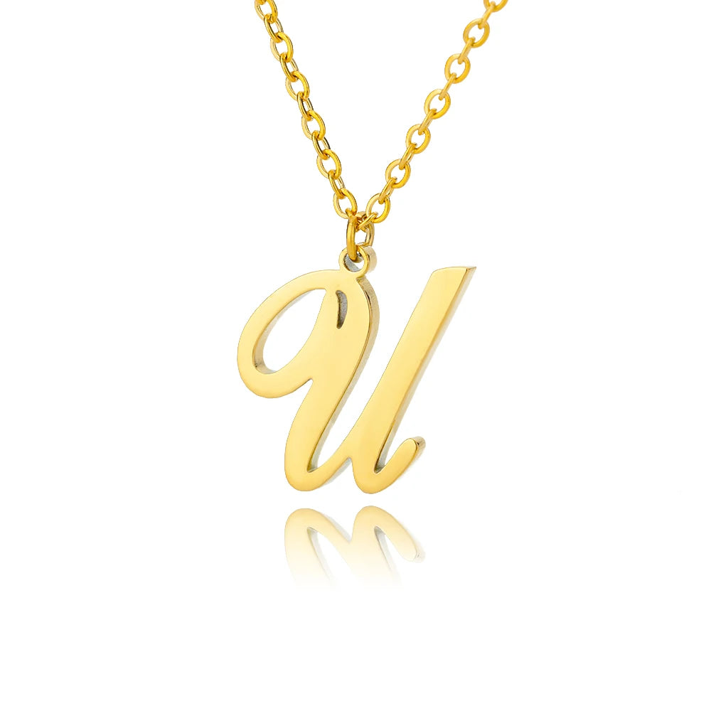 Alphabet Pendant Necklace