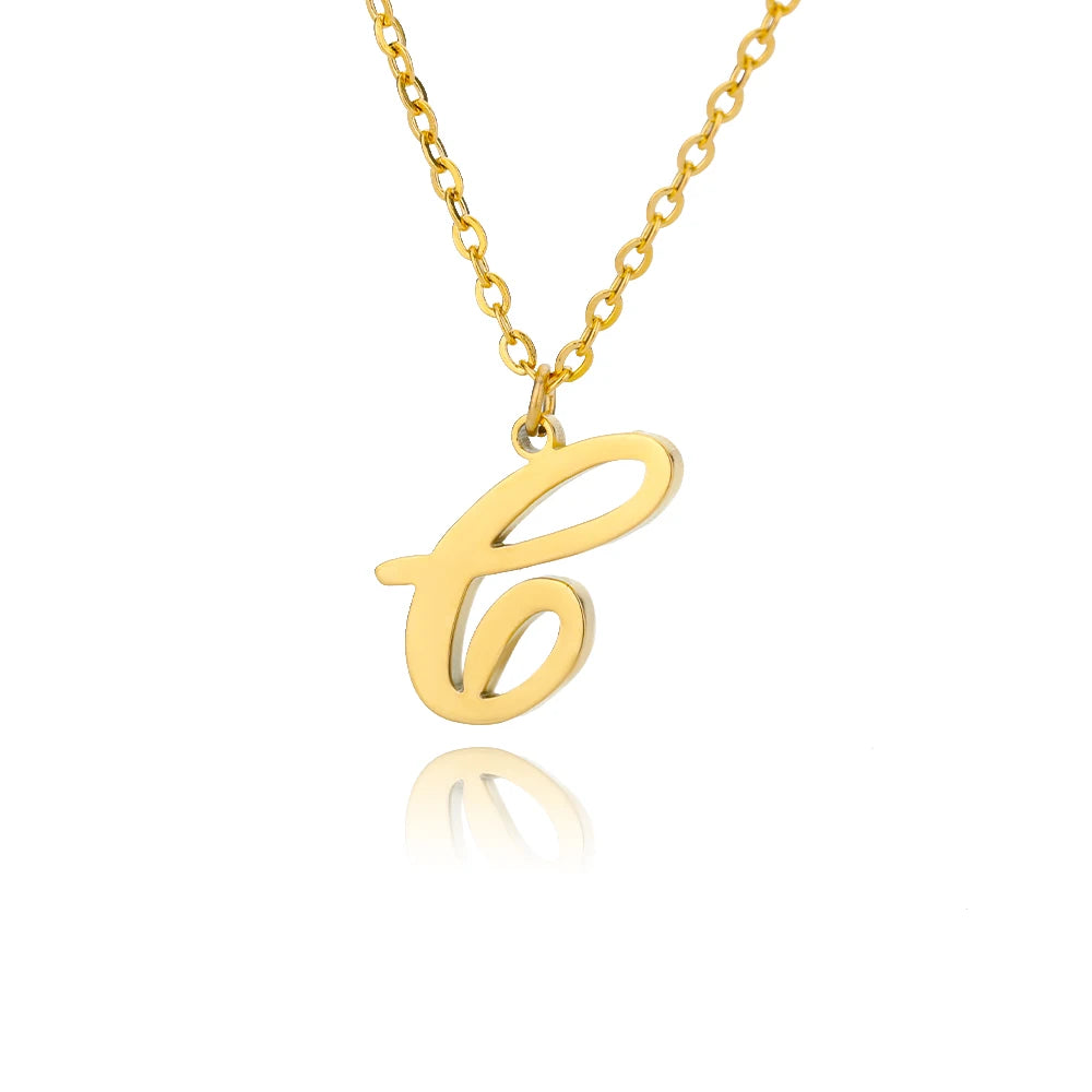 Alphabet Pendant Necklace