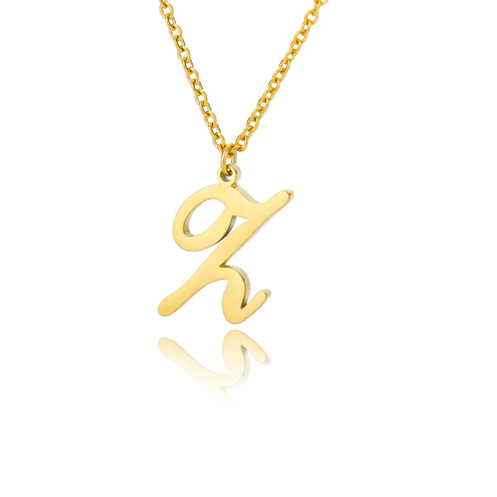 Alphabet Pendant Necklace