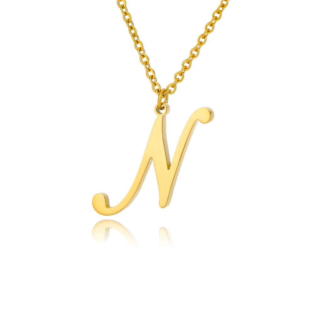Alphabet Pendant Necklace