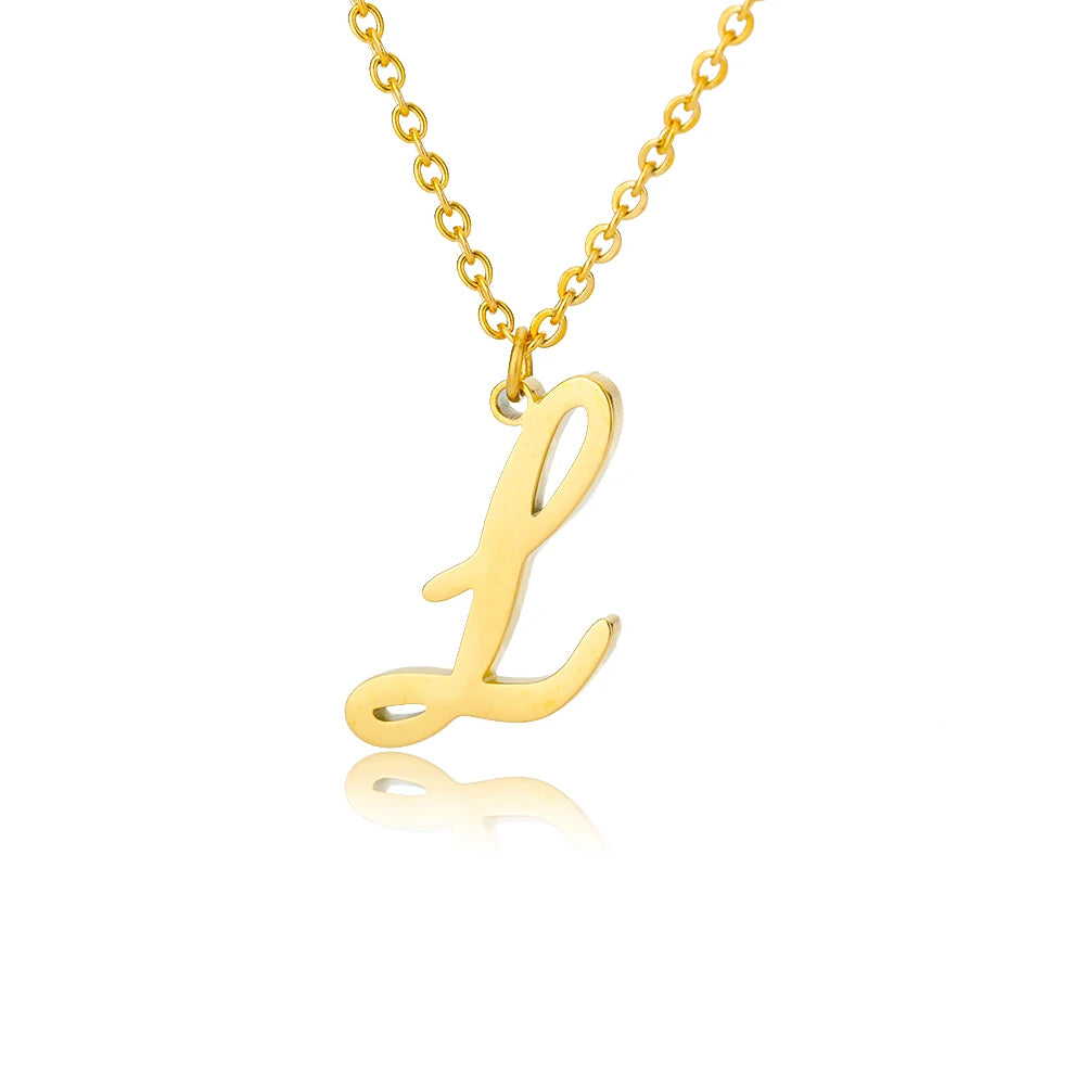 Alphabet Pendant Necklace