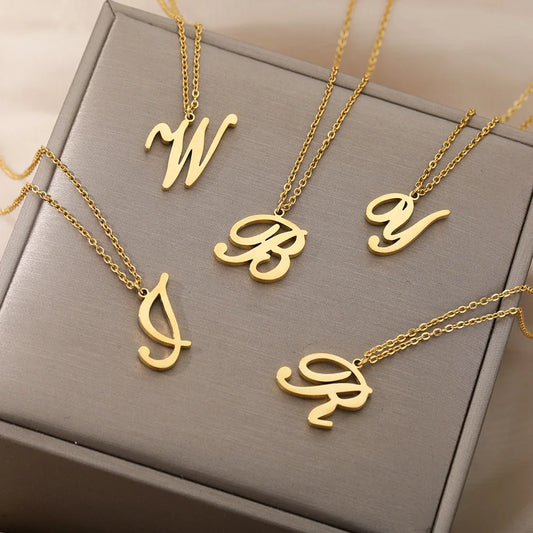 Alphabet Pendant Necklace