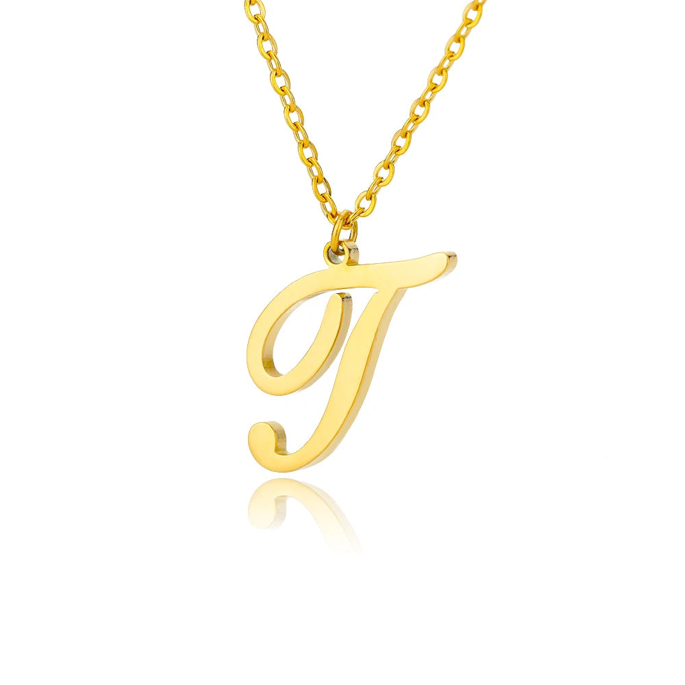 Alphabet Pendant Necklace