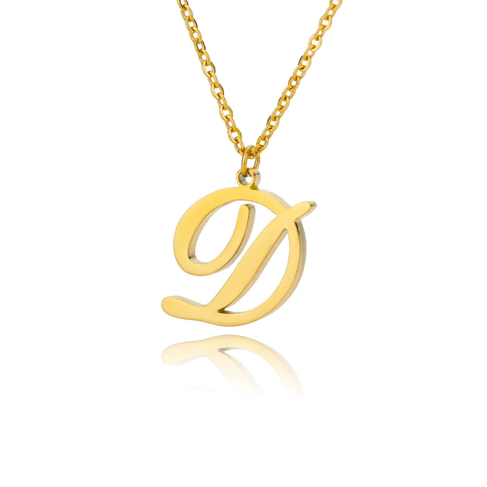 Alphabet Pendant Necklace