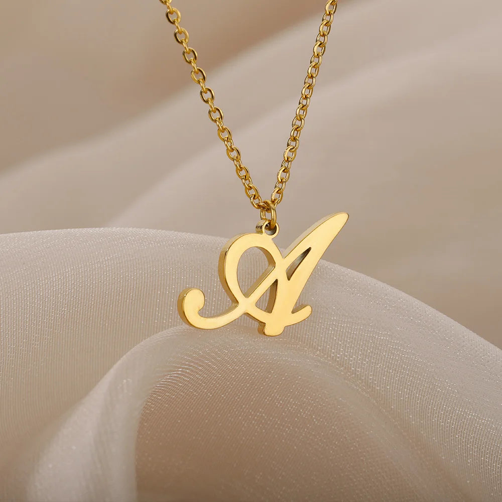 Alphabet Pendant Necklace