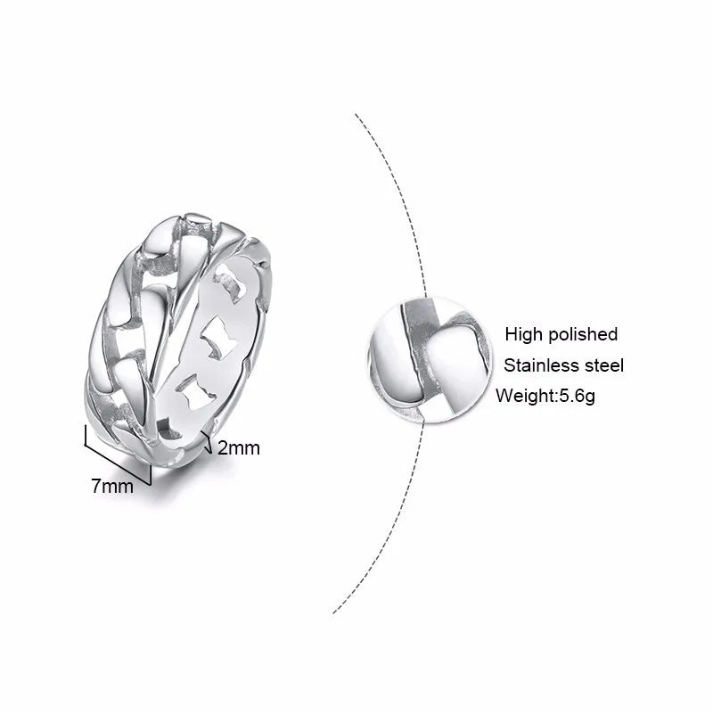 Fixed Link Chain Rings