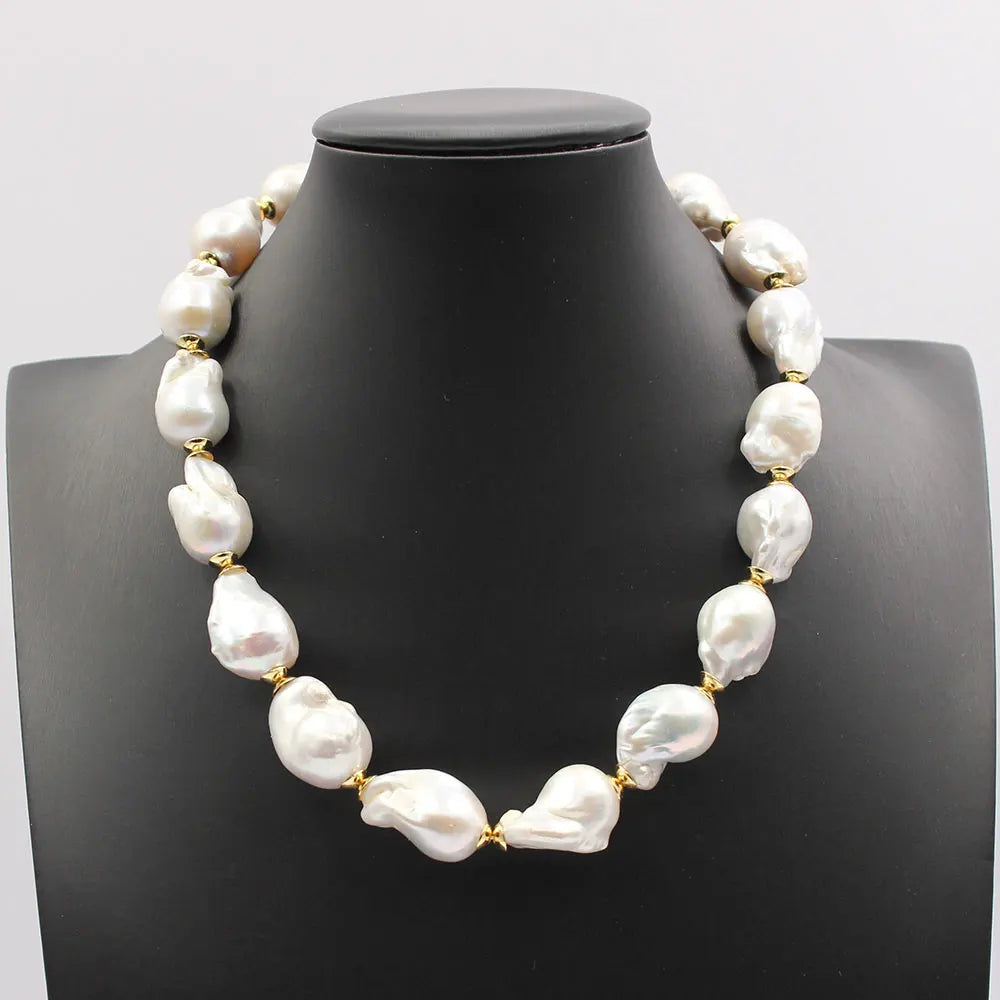 Cultured White Keshi Baroque Pearl Collection