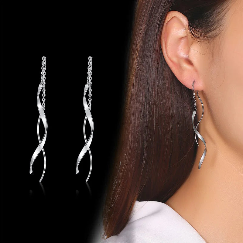 Long Threader and Tassel Earrings