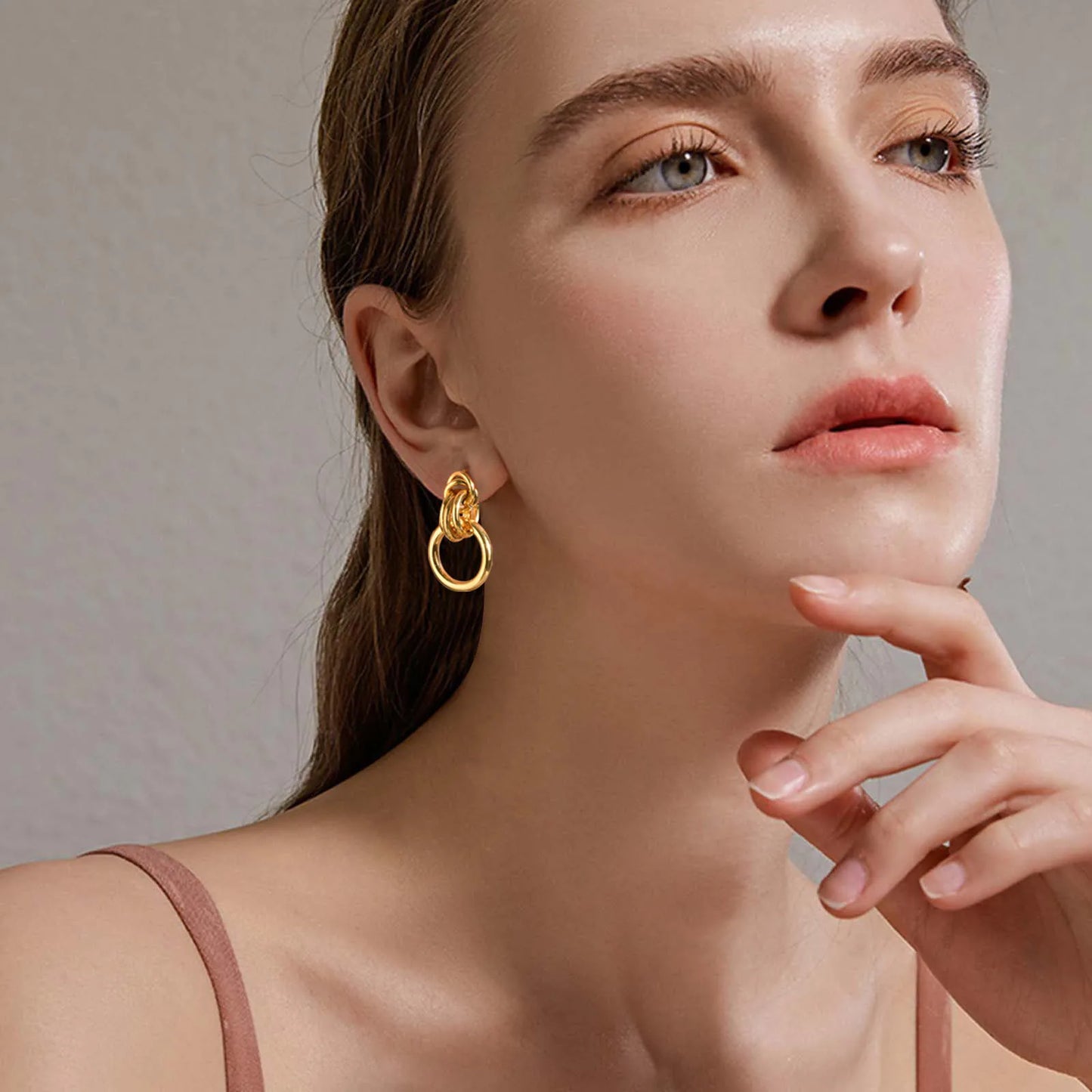 Layered Interlaced Dangling Earrings