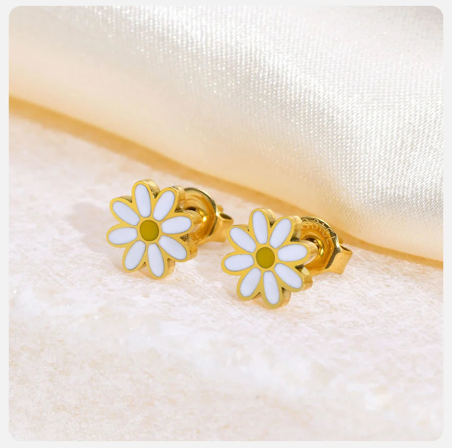 Daisy Flower Earrings