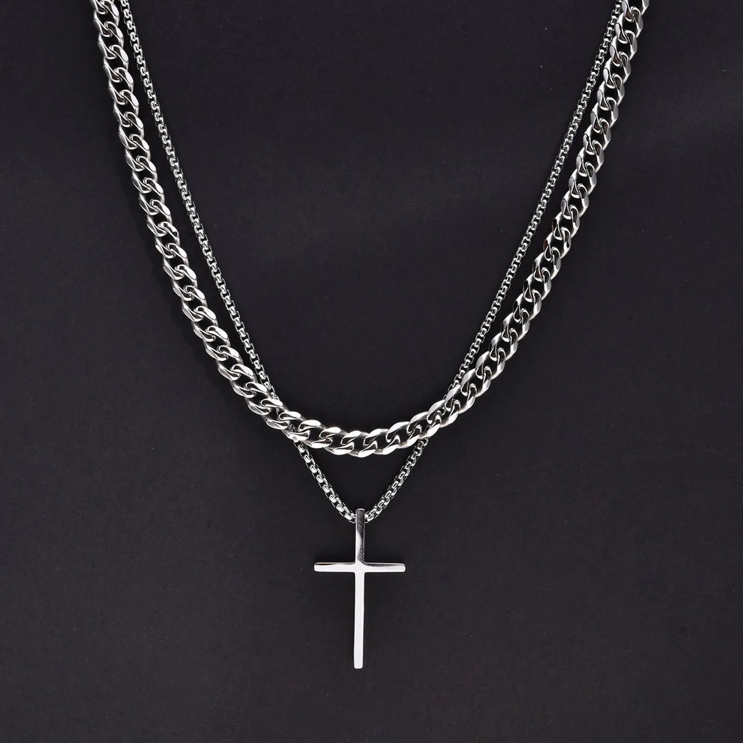 Mens Chain Necklaces and Crosses