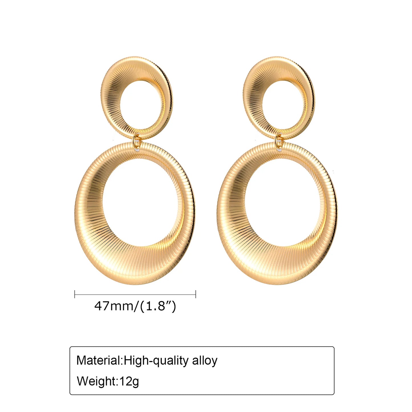 Oversize Circle Earrings