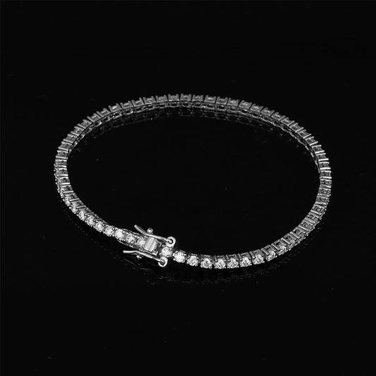 Moissanite or Zircon Tennis Bracelet