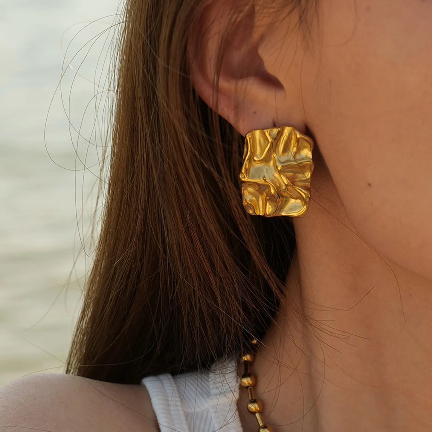 Irregular Square Earrings