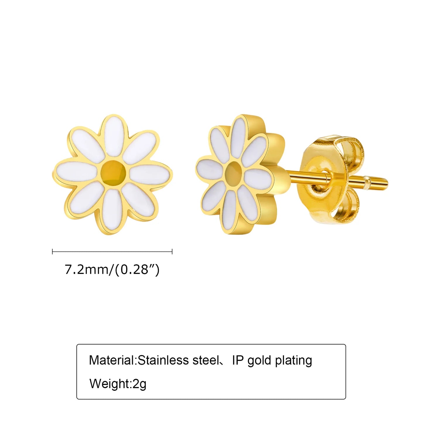 Daisy Flower Earrings