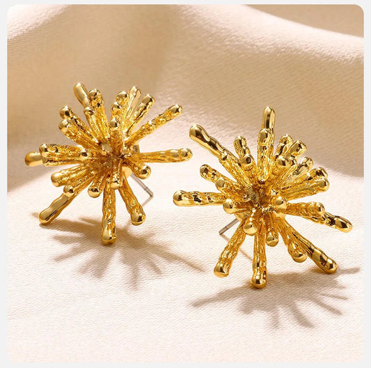 Sea Urchin Stud Earrings