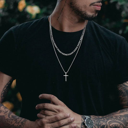 Mens Chain Necklaces and Crosses