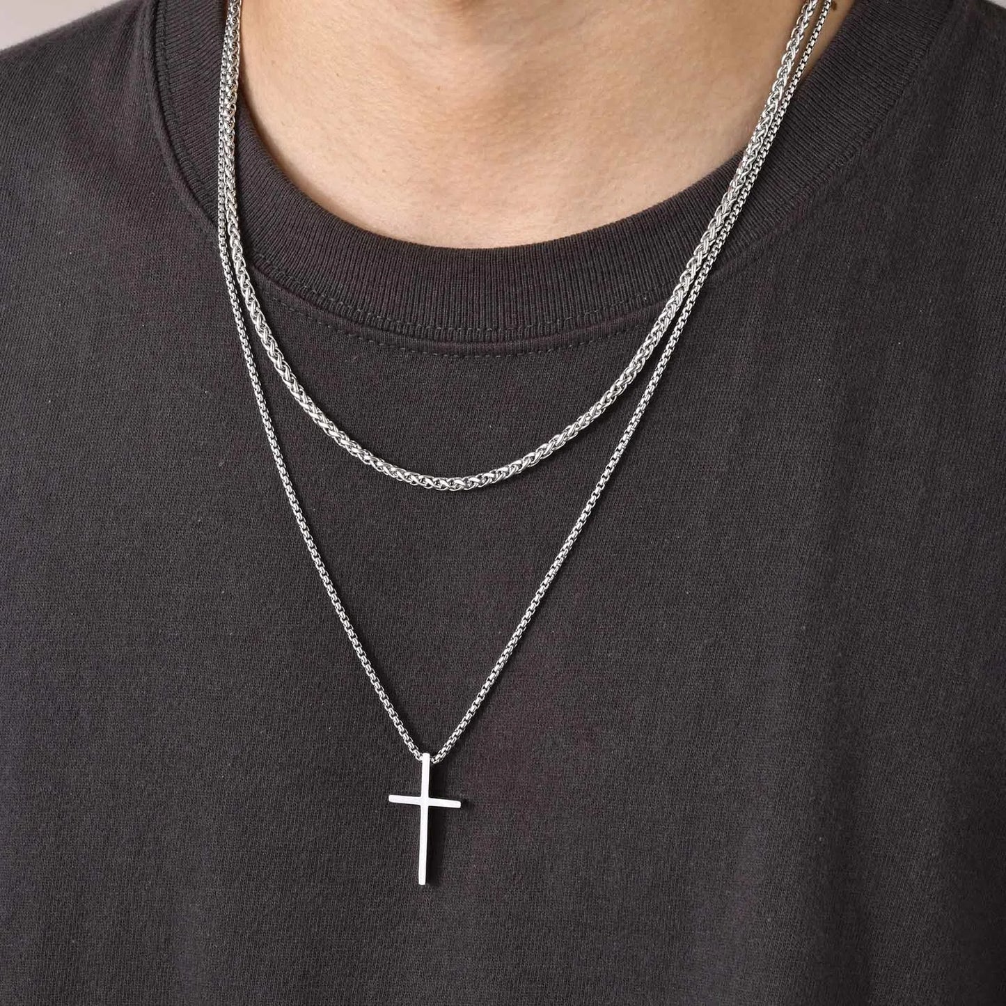 Mens Chain Necklaces and Crosses