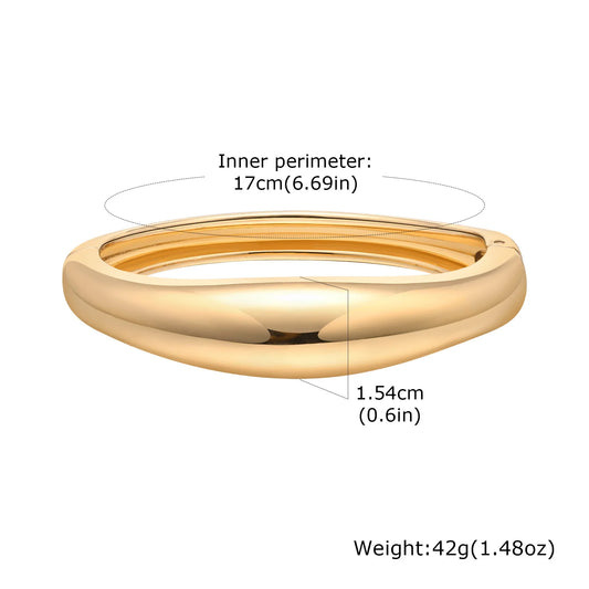 Outcurved Thickened Bangle