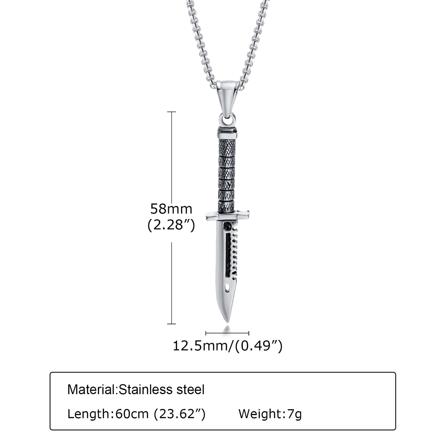 Cool Dagger Pendant Necklaces