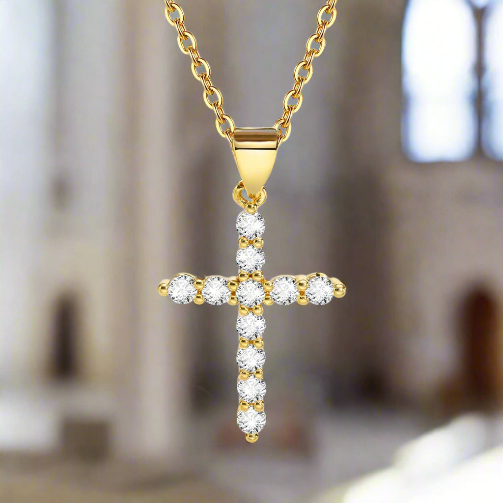 Minimalist Cross Pendant Neckalce