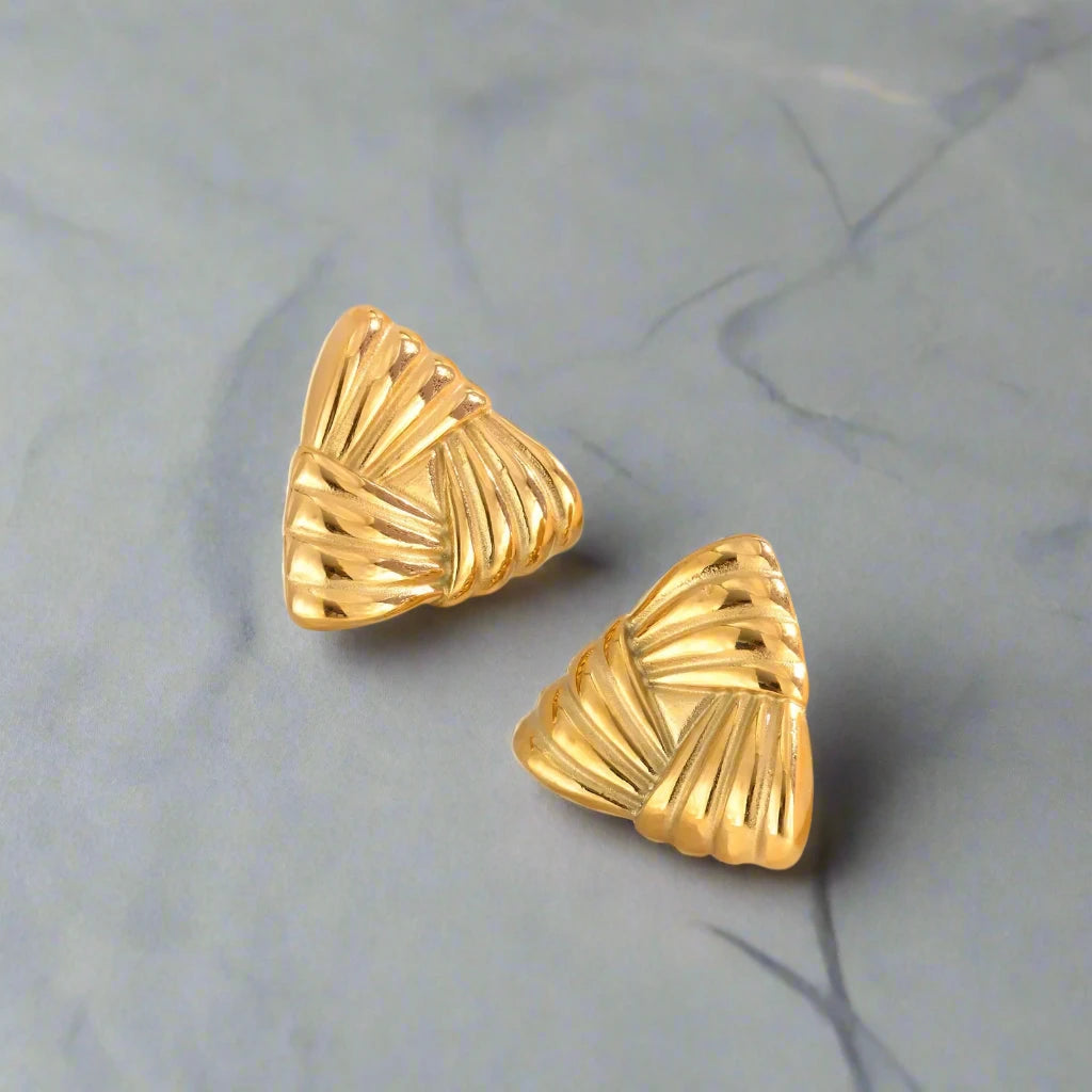 Triangle Ribbon Earrings