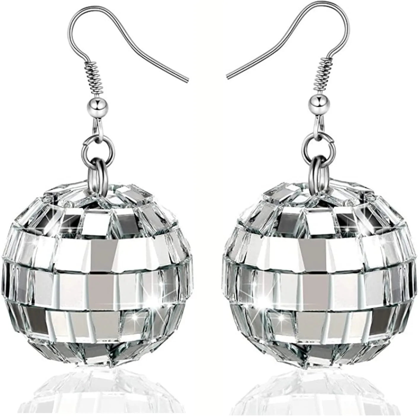 70'S Disco Ball Punk Earrings