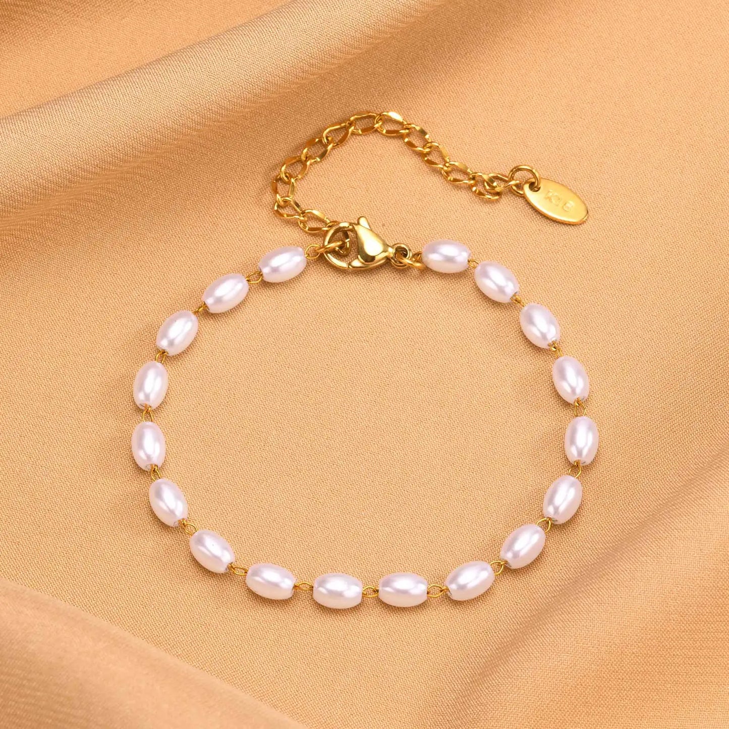 Pearls On A Chain Bracelets