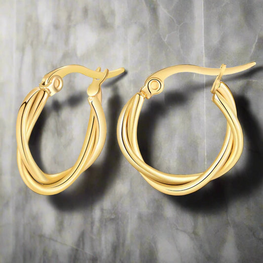 Round Hoop Earrings