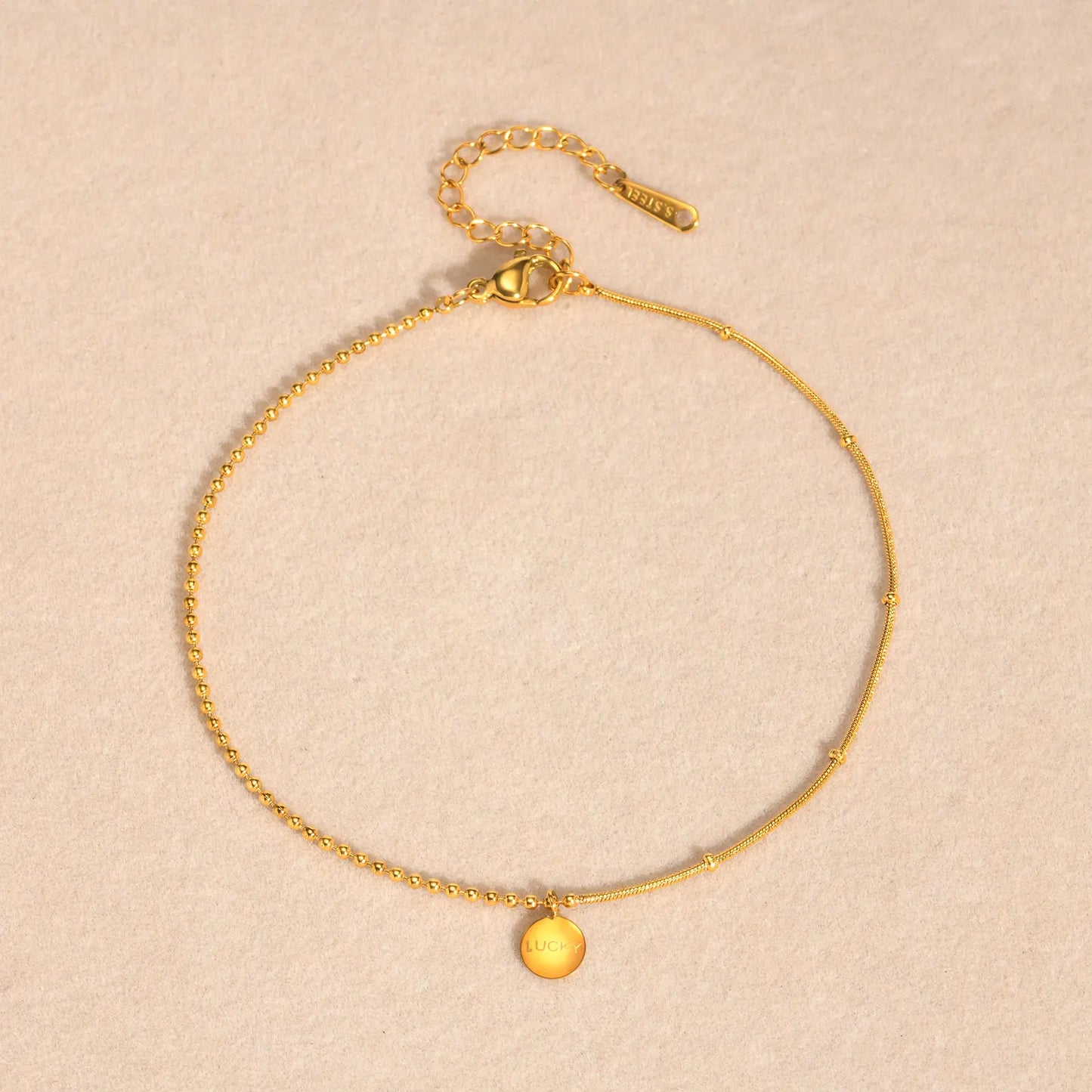 Lucky Coin Charm Anklet